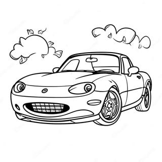 Pagina Para Colorir Do Carro Esportivo Miata 37125-30915