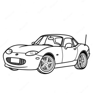 Pagina Para Colorir Do Carro Esportivo Miata 37125-30916