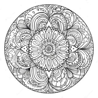 Pagina Para Colorir Do Mandala De Relaxamento Abstrato 37155-30939