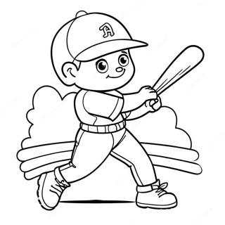 Pagina Para Colorir Do Jogador De Baseball Angels Batendo 37206-30977