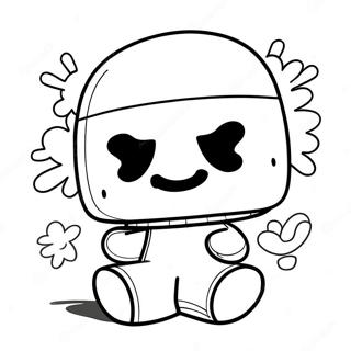 Pagina Para Colorir Personagem Marshmello Fofo 37276-31037