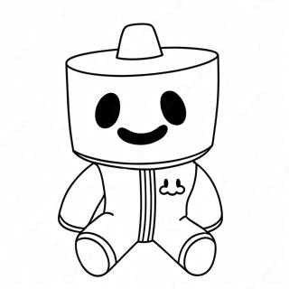 Pagina Para Colorir Personagem Marshmello Fofo 37276-31038