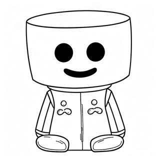 Pagina Para Colorir Personagem Marshmello Fofo 37276-31039