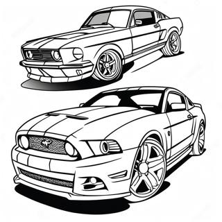 Pagina Para Colorir Do Carro Esportivo Mustang Gt 3739-3035