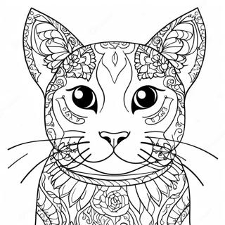 Pagina Para Colorir Do Gato Siames 37405-31140