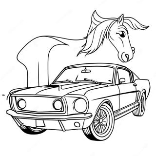 Pagina Para Colorir Do Mustang Gt Classico 3740-3038