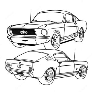 Pagina Para Colorir Do Mustang Gt Classico 3740-3039