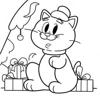 Pagina Para Colorir Do Garfield No Natal 37565-31266