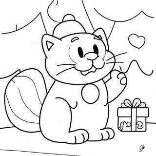 Pagina Para Colorir Do Garfield No Natal 37565-31267