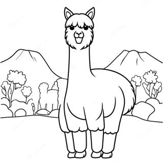 Alpaca Páginas Para Colorir