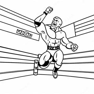 Pagina Para Colorir Do Lutador Da Wwe Pulando Em Cima Do Oponente 3760-3054