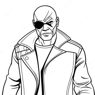 Nick Fury Páginas Para Colorir