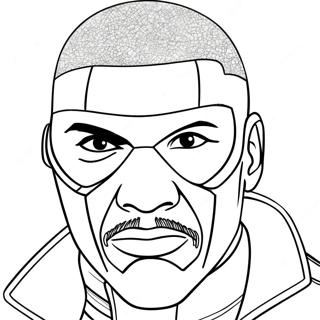 Nick Fury Com Pata De Olho Pagina Para Colorir 37627-31302