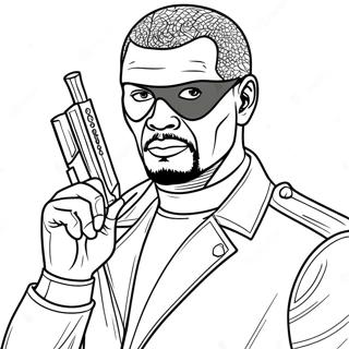 Nick Fury Com Pata De Olho Pagina Para Colorir 37627-31303