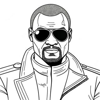 Nick Fury Com Pata De Olho Pagina Para Colorir 37627-31304