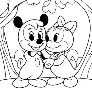 Valentines Da Disney Páginas Para Colorir