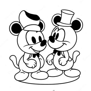 Mickey E Minnie Pombinhos Pagina Para Colorir 37647-31318