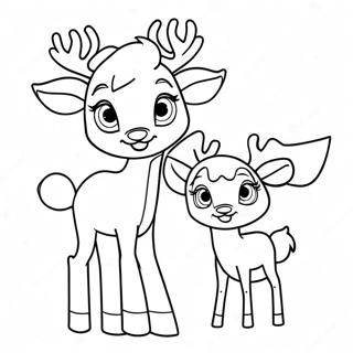 Rudolph E Clarice Pagina Para Colorir 37686-31355