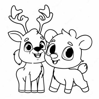 Rudolph E Clarice Pagina Para Colorir 37686-31356