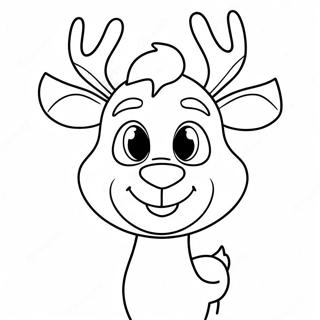 Rudolph Com Um Nariz Vermelho Brilhante Pagina Para Colorir 37687-31357