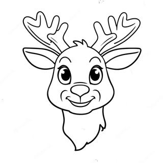 Rudolph Com Um Nariz Vermelho Brilhante Pagina Para Colorir 37687-31358