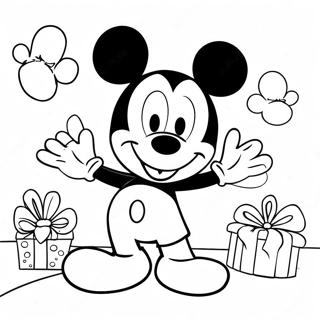 Feliz Aniversário Mickey Mouse Clubhouse Páginas Para Colorir