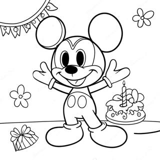 Pagina Para Colorir Do Mickey Mouse Clube Da Feliz Aniversario 37696-31374