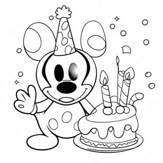 Pagina Para Colorir Do Mickey Mouse Clube Da Feliz Aniversario 37696-31375