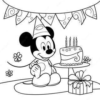 Pagina Para Colorir Do Mickey Mouse Clube Da Feliz Aniversario 37696-31376