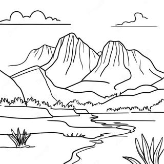 Pagina Para Colorir Da Linda Paisagem Do Utah 37837-31477