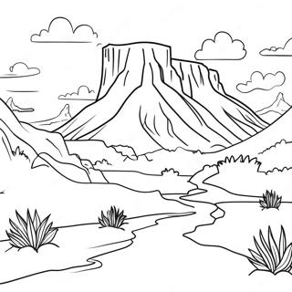 Pagina Para Colorir Da Linda Paisagem Do Utah 37837-31478