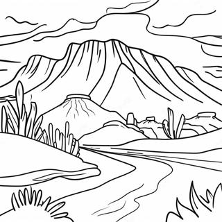 Pagina Para Colorir Da Linda Paisagem Do Utah 37837-31479