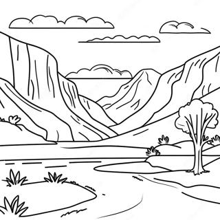 Pagina Para Colorir Da Linda Paisagem Do Utah 37837-31480