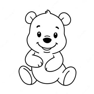 Pagina Para Colorir Do Winnie The Pooh Fofo Com Coracoes 37857-31490