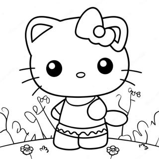 Hello Kitty Zumbi Páginas Para Colorir