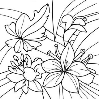 Pagina Para Colorir De Flores Tropicais Do Havai 38077-31663