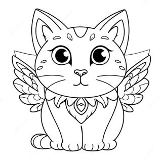 Pagina Para Colorir De Gato Alado 38086-31670