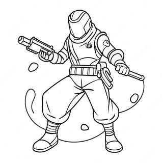 Pagina Para Colorir Do Personagem Drift Fortnite Em Acao 38097-31684