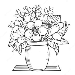 Pagina Para Colorir De Flores Em Um Vaso 38116-31698