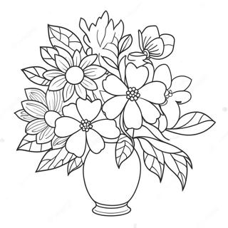 Pagina Para Colorir De Flores Em Um Vaso 38116-31699