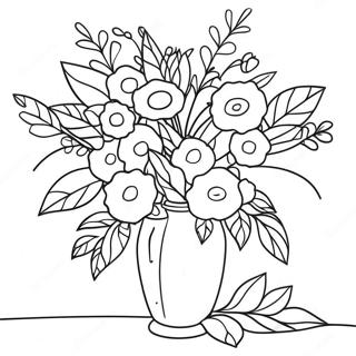 Pagina Para Colorir De Flores Em Um Vaso 38116-31700