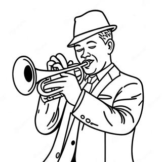 Pagina Para Colorir De Musico De Jazz Tocando Trompete 38127-31714