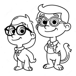 Pagina Para Colorir Do Sr Peabody E Sherman Aventureiros 38237-31800