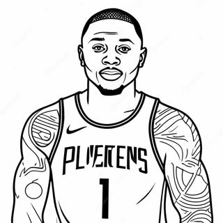 Pagina Para Colorir De Damian Lillard 38266-31814