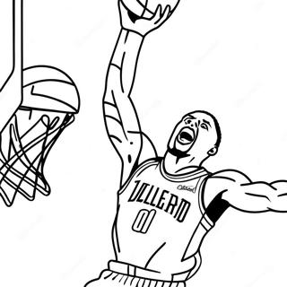 Pagina Para Colorir De Damian Lillard Enterrando 38267-31825