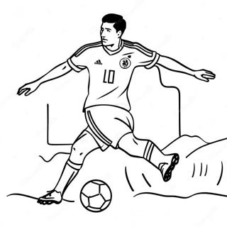 Pagina Para Colorir De Lewandowski Marcando Um Gol 38277-31830