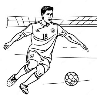 Pagina Para Colorir De Lewandowski Marcando Um Gol 38277-31832