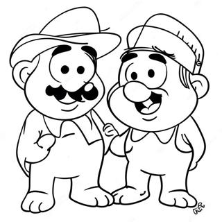 Burt E Ernie Páginas Para Colorir