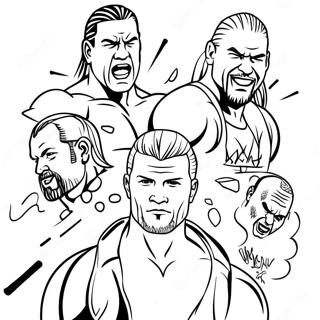 Pagina Para Colorir Dos Superstars Da Wwe Em Acao 38327-31869