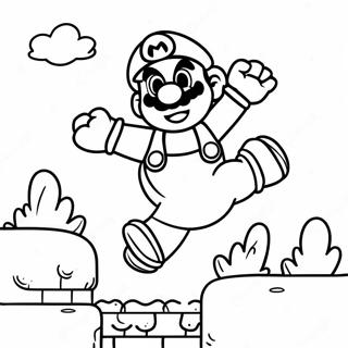 Pagina Para Colorir Do Mario Pulando Sobre O Goomba 38447-31970